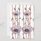 フラワーズ&フェザーズ セーブ・ザ・デート 招待状 (裏面)