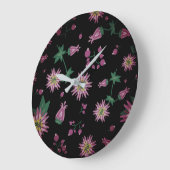 フラワーズ&ベリーフォグ ラージ壁時計 (傾斜)