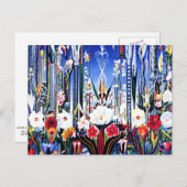 フラワーズ・絵画イタリア・ポストカード ポストカード (正面/裏面)
