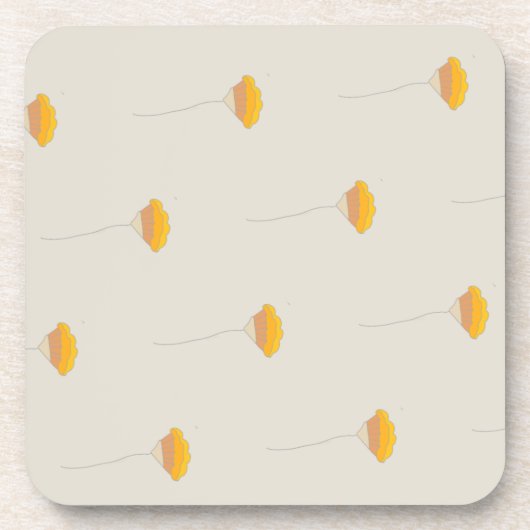 フラワーセットデザイン コースター (正面)