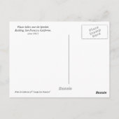 フラワーセラーザコール建物 ポストカード (裏面)