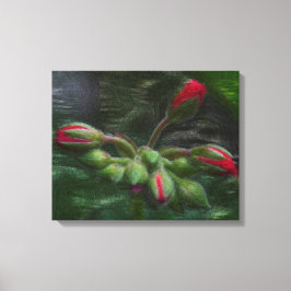 フラワーゼラニウムバッド キャンバスプリント