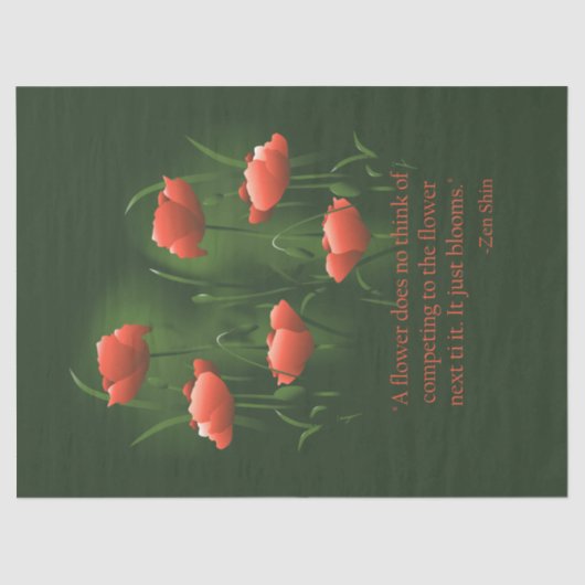 フラワーゼン引用文アートデカップージ 薄葉紙 (正面)