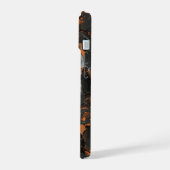 フラワータイガー3D 名前入り iPhone 15ケース (左側面)