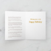 フラワータイル誕生日カード カード (内部)