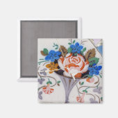 フラワータイル マグネット (正面/裏面)