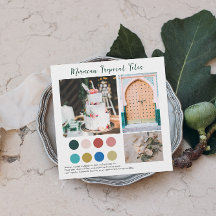 フラワータイル | モロッカン トロピカル カラー パレット