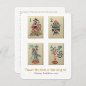 フラワータイル – 説明カード 招待状 (正面/裏面)