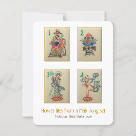 フラワータイル – 説明カード 招待状