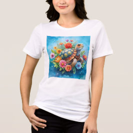 フラワータートル トライブレンドTシャツ