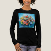 フラワータートル トライブレンドTシャツ (正面)