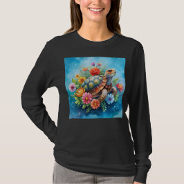 フラワータートル Tシャツ