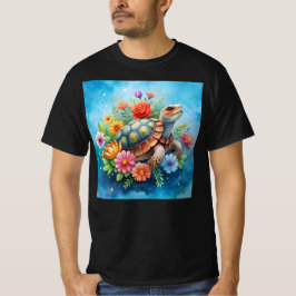フラワータートル Tシャツ