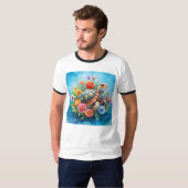 フラワータートル Tシャツ (正面フル)