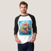 フラワータートル Tシャツ (正面フル)