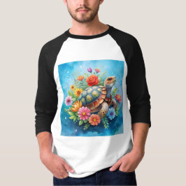 フラワータートル Tシャツ
