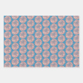 フラワーダリアカラー ラッピングペーパーシート (正面)