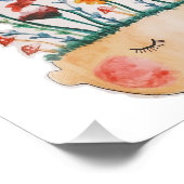 フラワーチャイルドウォーターカラープリント フォトプリント            (角)