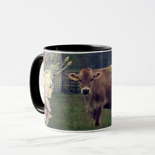 フラワーチャイルドジャージーカウマグ マグカップ (正面左)