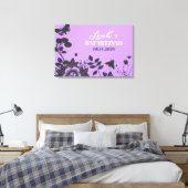 フラワーチャイルドバルミツワーサインインメモリーボード キャンバスプリント (インサイチュ (寝室))