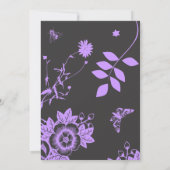 フラワーチャイルドバーバルミツワー招待状招待状 招待状 (裏面)