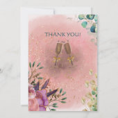 フラワーチャンピエージュ 結婚式の招待状 招待状 (裏面)