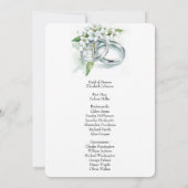 フラワーチャーチ スペイン 結婚式 招待状 (裏面)