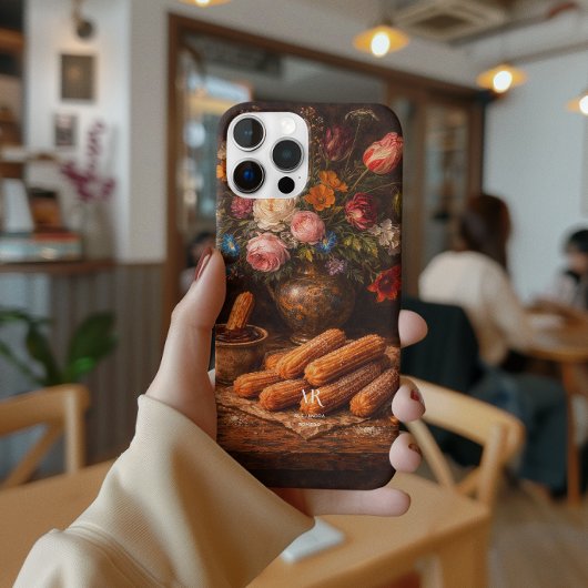 フラワーチュロス 静物 | モノグラム Case-Mate iPhoneケース