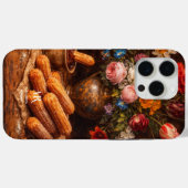 フラワーチュロス 静物 | モノグラム Case-Mate iPhoneケース (裏面 (横))