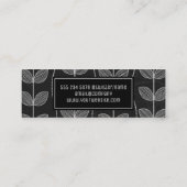 フラワーチョークドードル スキニー名刺 (裏面)