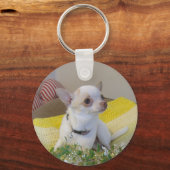 フラワーチワフアキーチェーン キーホルダー (正面)