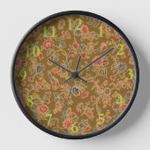 フラワーチンツソフかわいらしトフローラデザイン 壁時計 (正面)