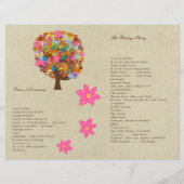 フラワーツリー結婚式 プログラム (裏面)