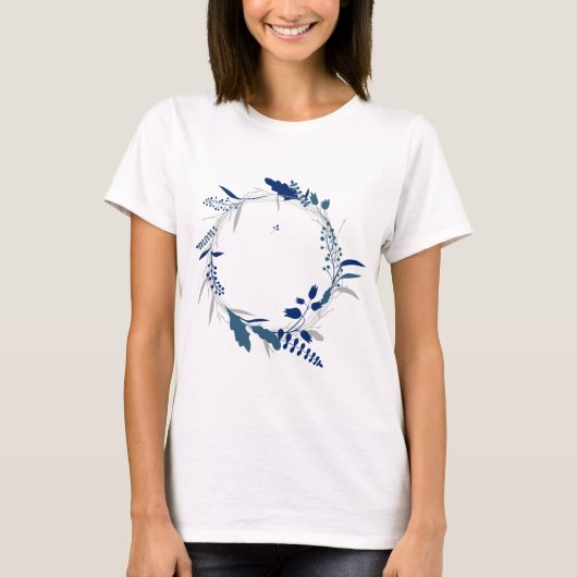 フラワーティークコロラリースリース春リーフ Tシャツ (正面)
