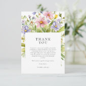 フラワーティーパーティー ブライダルシャワー サンキューカード (スタンド正面)