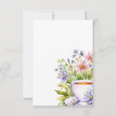 フラワーティーパーティー ブライダルシャワー サンキューカード (裏面)