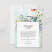 フラワーティーパーティー ブライダルシャワー サンキューカード (正面)