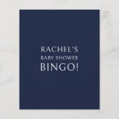 フラワーティーパーティー ベビーシャワービンゴゲーム (裏面)