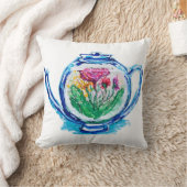 フラワーティーポット クッション (ブランケット)