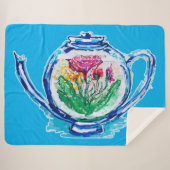 フラワーティーポット シェルパブランケット (正面(横))
