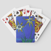 フラワーテクスチャードのアートクラシックトランプ トランプ (裏面)