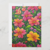 フラワーテディボーイブルー招待状 案内状 (裏面)