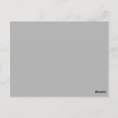 フラワーテーブル番号はがき ポストカード (裏面)