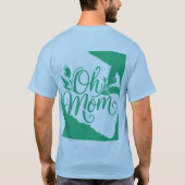 フラワーデコラティブタイポグラフィーアート Tシャツ (裏面)