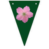 フラワーデコールガーデンパーティーお祝い バンティングフラッグ (第1の旗)