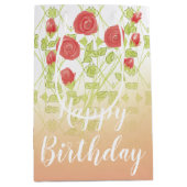 フラワーデザイナープリント ミディアムペーパーバッグ (正面)