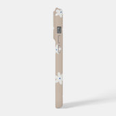 フラワーデザインのiPhone 15 Proケース iPhoneケース (左側面)