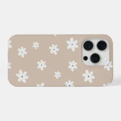 フラワーデザインのiPhone 15 Proケース iPhoneケース (裏面横)