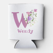 フラワーデザインのWendy名入れ 缶クーラー (正面)