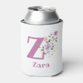 フラワーデザインのZaraネーム 缶クーラー (缶正面)